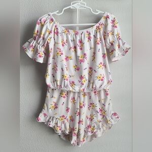 Dream Girl 🌸 Girl's Floral Short Set, Sz 5/6